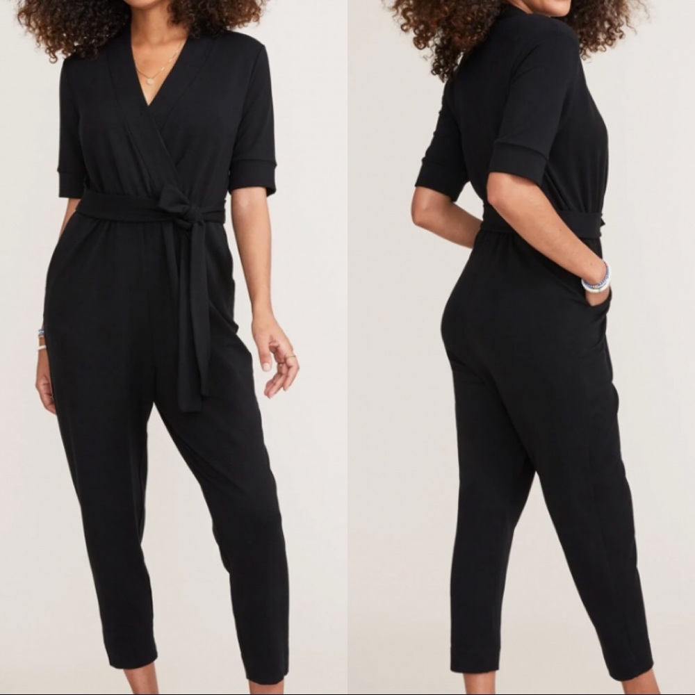 Hatch Maternity Nurse To Errands Onesie Jumpsuit Black Small